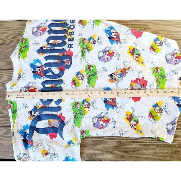 Disney Spirit Jersey Ink And Paint XS Multicolor Long Sleeve Oversized‎ Shirt - Picture 12 of 13